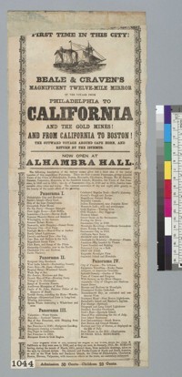 Beale & Craven's magnificent twelve-mile mirror of the voyage from Philadelphia [Pennsylvania] to California