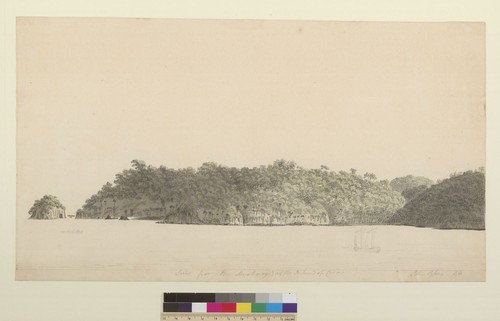 View from the anchorage of the Island of Cocos [Costa Rica)