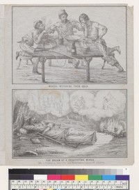 Miners weighing their gold/The dream of a prospecting miner