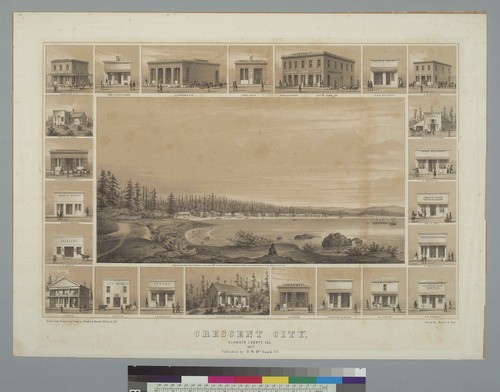 Crescent City, Klamath County, Cal[ifornia] 1857