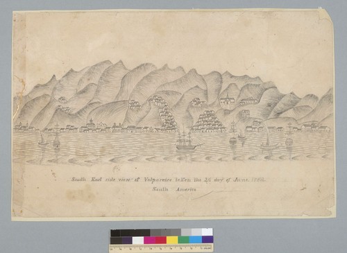 South east side view of Valparaiso taken on the 2nd day of June 1852, [Chile] South America