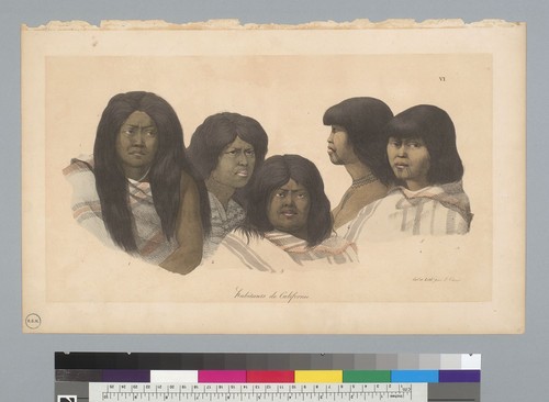 [Portrait heads of Indians of California]