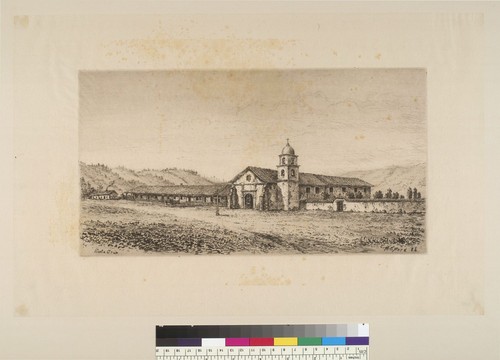 [View of Santa Cruz Mission, California]