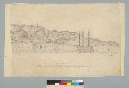 South America, north west side view of Valparaiso taken on the 26th day of May 1852, [Chile]