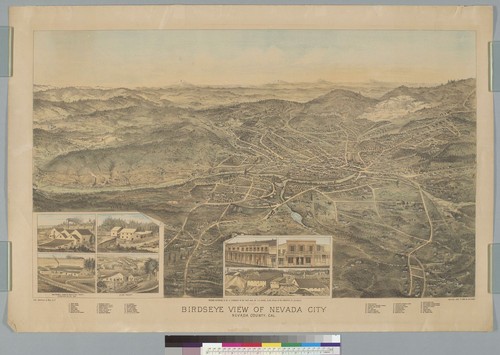 Bird's-eye view of Nevada City, Nevada County, Cal[ifornia]