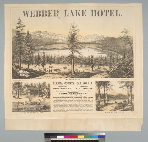 Webber Lake Hotel, Webber Lake, Sierra County, California