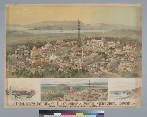 Official bird's-eye view of the California Midwinter International Exposition, San Francisco, California