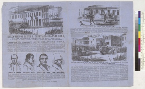 Execution of James P. Casey and Charles Cora, by The Vigilance Committee, of San Francisco [California, and related images]