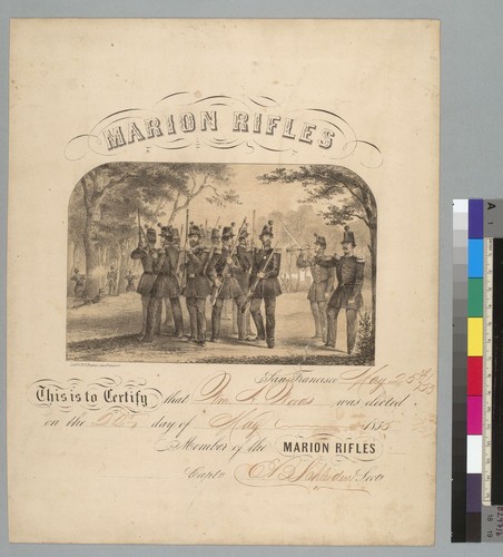 Marion Rifles [certificate]