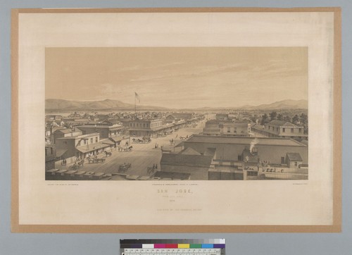 San Jose, [California] from City Hall, 1858
