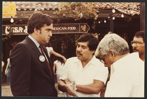 Richardson, Bill (Congressman) and Jim Bates (Congressman) - Picket