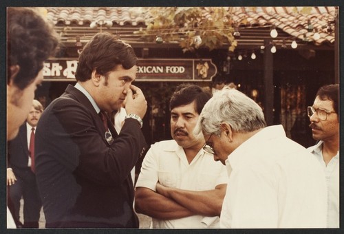 Richardson, Bill (Congressman) and Jim Bates (Congressman) - Picket