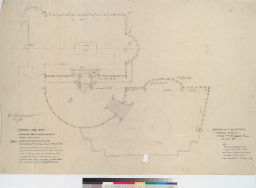 Garden Wall Balustrade, general key plan