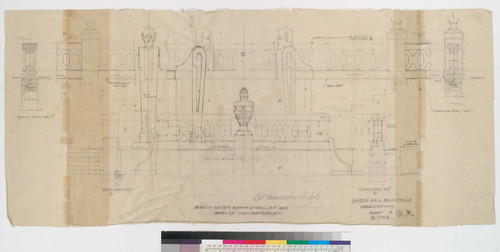 Garden Wall Balustrade elevation