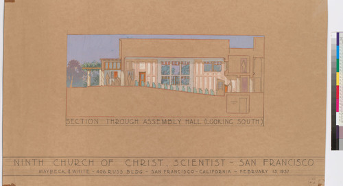 San Francisco, section through assembly hall