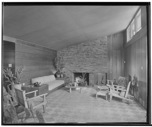 Turner, George, residence. Living room