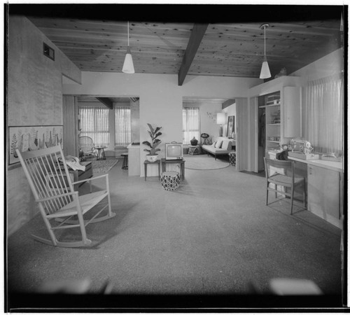 Model house. Living room