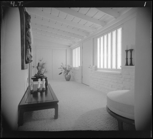 [Von Dehn, Hyatt R., residence]. Interior