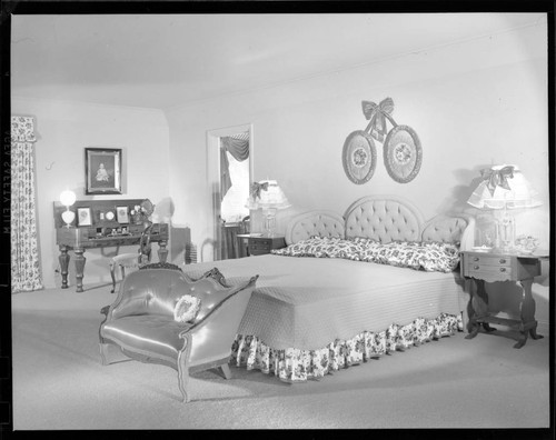 Grable, Betty, residence. Bedroom