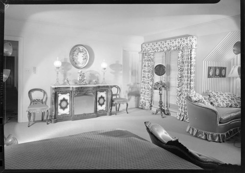 Grable, Betty, residence. Bedroom