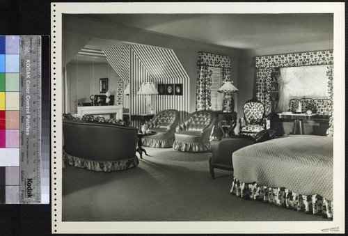 Grable, Betty, residence. Bedroom