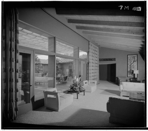 Adams, K., residence. Living room