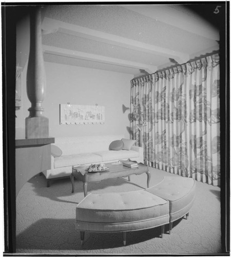Rossmoor: Williamsburg model house. Living room