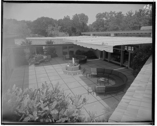 Adams, K., residence. Outdoor living space