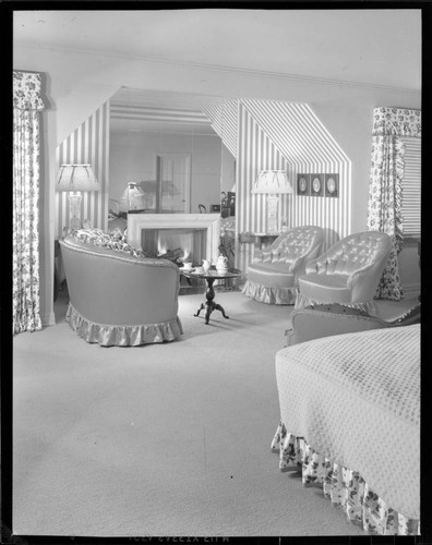 Grable, Betty, residence. Bedroom