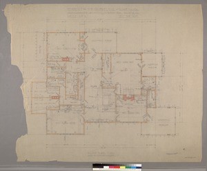 Second floor plan, residence for D. B. Gamble