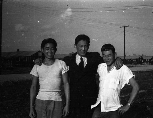 Sadao Yatabe with two men