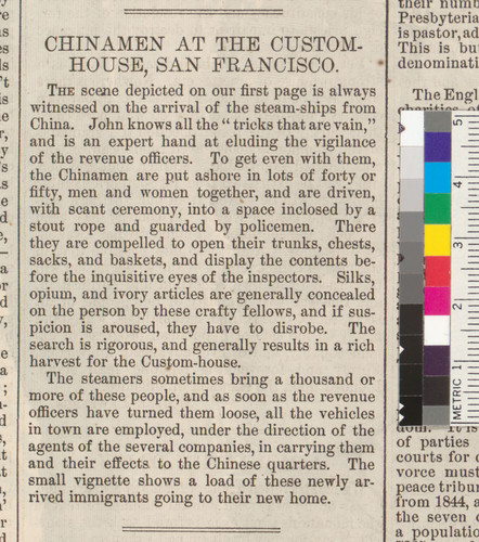 "Chinamen at the Custom-House, San Francisco"