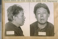 The old picture is Chew Gum and [sic] old character who roamed around Chinatown for years and spent most of his time in jail for Vagrancy