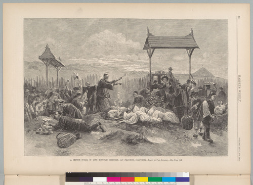 "A Chinese Burial in Lone Mountain Cemetary, San Francisco, California"