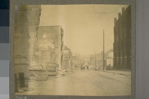 [Damage after earthquake and fire of 1906. Unidentified location.]