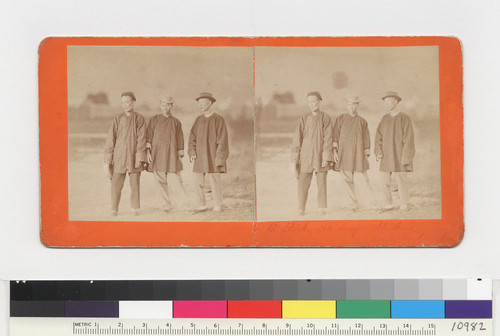 [Three Chinese laborers] Santa Barbara, Cal