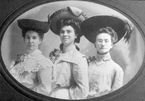 Pattie Lucas, May Taylor, and Alice E. Olson