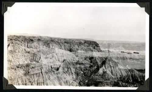 Badlands by the Pacific coast