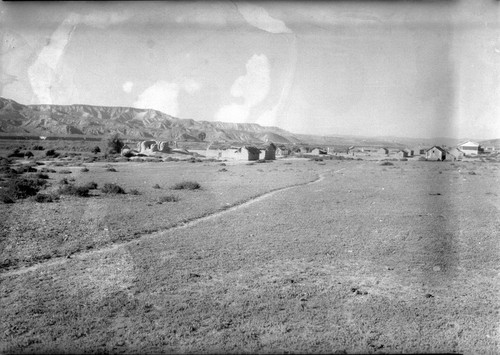 El Rosario, looking up the valley, old mission on left