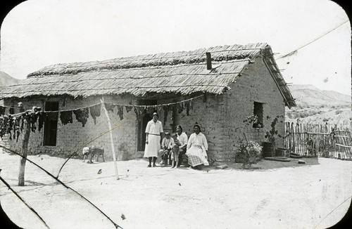 The García Marron family, the only family living near the old, first El Rosario Mission remains