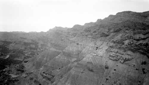 The badlands north of the El Rosario Valley mouth