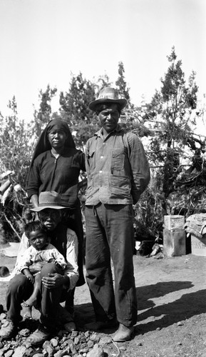 José Espinosa, his son and daughter, and his grandchild