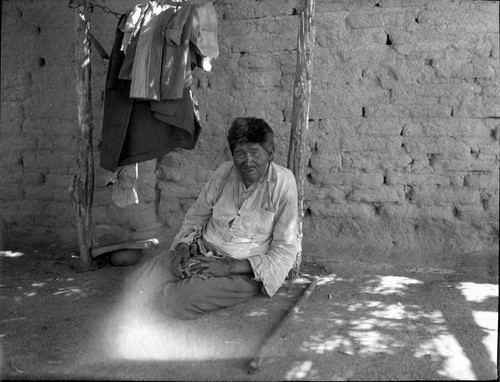 Juan Carrillo, a Kiliwa of the Japokelkawa lineage. Picture taken at San Miguel ranchería near Santa Catarina Mission