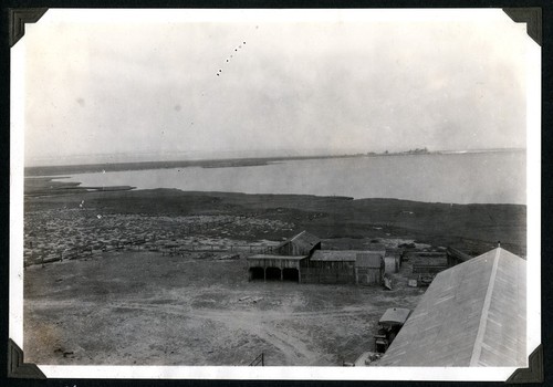 View across part of the bay toward the town of San Quintín from the abandoned mill