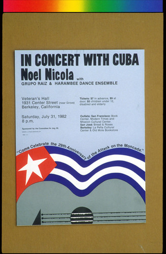 A Concert with Cuba, Announcement Poster for