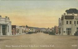 Main Street of Culver City, Los Angeles, Cal