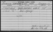 Southern Pacific Railroad Station Card Indexes A-KU: Bor