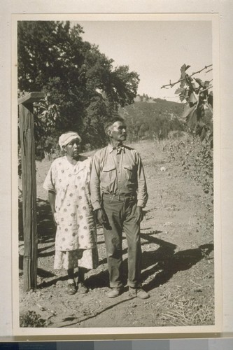 Dave and Maria Mora; San Antonio Mission; September 1933; 16 prints, 16 negatives