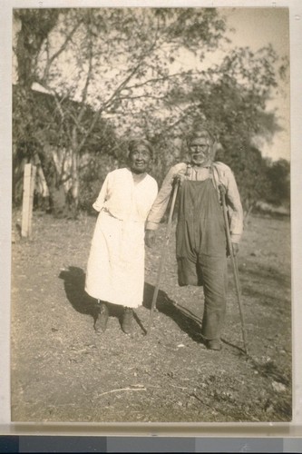 Henry Thompson and wife; Stanfield Hill, Yuba Co.; 1 November 1928; 18 prints, 18 negatives