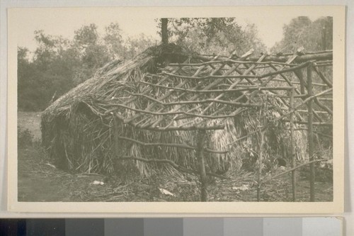 Tule houses at Clear Lake; July 1917, 1927; 4 prints, 2 negatives